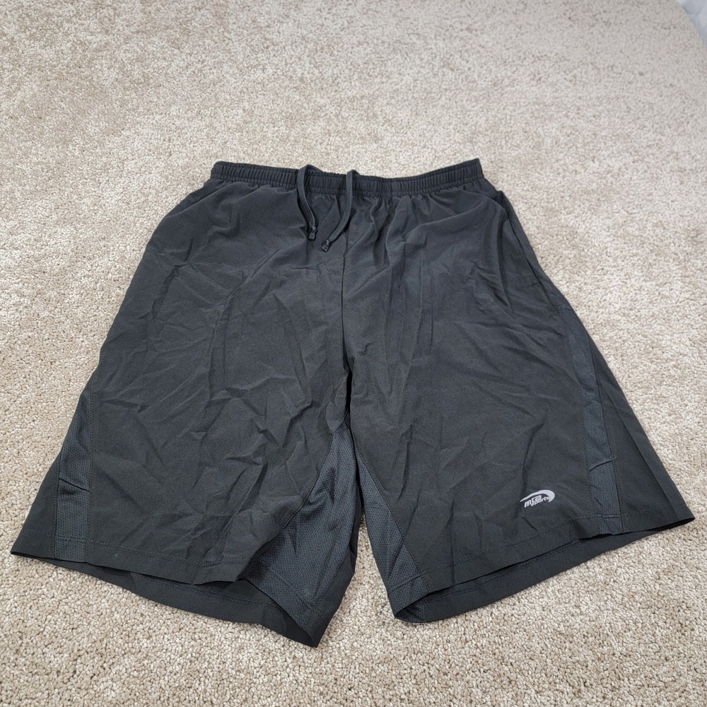 MTA‎ Sport Athletic Shorts Running Gym Workout Drawstring Black Mens Size M